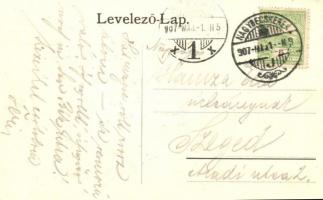 Nagybecskerek, Velky Beckerek, Zrenjanin; Jókai utca, református templom, Rósa Ignátz és Kertész A. ...