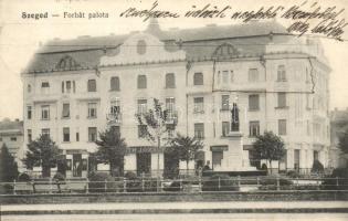 Szeged, Forbát palota, Haggenmacher sörcsarnok, fodrász terem, Tóth József üzlete