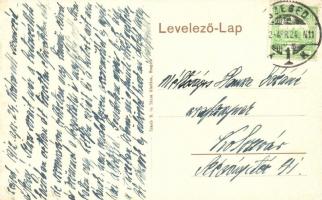 Szeged, Kelemen utca, Mayer Ferdinánd és fia üzlete, masírozó katonák