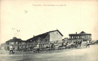 Sakhalin, convicts (prisoners) at work