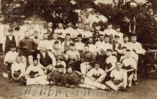 ~1900 Beszterce, Bistritz, Bistrita; huszárok csoportképe / Hussars group. photo (EK)