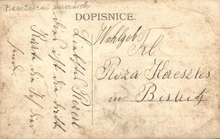 ~1900 Beszterce, Bistritz, Bistrita; huszárok csoportképe / Hussars group. photo (EK)