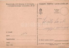 1943 Boldog Újévet! Tábori postai levelezőlap / WWII Hungarian military field post, New Year greetin...