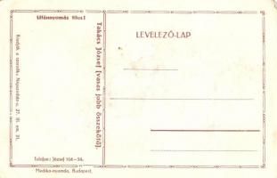 Takács József a vasas jobb összekötője. Magyar labdarúgó művészlap. Medika-nyomda kiadása / Hungaria...