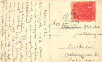 Szőgyén, Szölgyén, Svodín; Katolikus templom és iskola, üzlet / church and school, shop (EK)