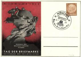 1939 Tag der Briefmarke, Reichsbund der Philatelisten / Philately Day in Germany, So.Stpl Ga.