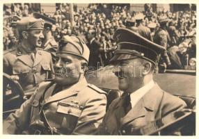 1940 München, Hauptstadt der Bewegung. Die historische Begegnung / Adolf Hitler, Benito Mussolini. Photo-Hoffmann