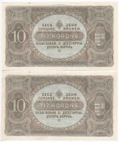 1920. 10K (2x) sorszámkövetők T:I,I-