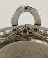 Bécs, 1820. Antik ezüst cukorurna, monogrammal. LWI mesterjeggyel, 1820-24 közötti adójeggyel. m: 16...