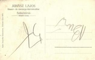 Szászváros, Broos, Orastie; Juhász Lajos fűszer és csemege kereskedése, belső. Adler fényirda / shop...