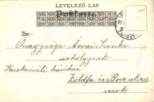 Gesang. Emb. Art Nouveau art postcard. Fritz Rehm, München (EK)