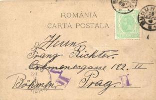 1898 Bucharest, Bucuresci; Ministerul de Finante, Calea Victoriei / Ministry of Finance, street view...