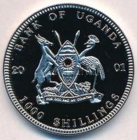 Uganda 2001. 1000Sh Cu-Ni "Vízibivaly" multicolor T:PP karc
Uganda 2001. 1000 Shillings C...