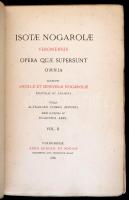 Apponyi, Alexander (Sándor) szerk: Isotae Nogarolae Veronensis Opera Quae Supersunt Omnia.  Vol II. ...