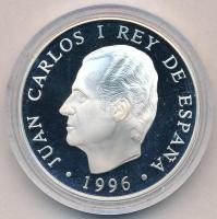 Spanyolország 1996. 2000P Ag "I. János Károly / Farkasok" T:PP
Spain 1996. 2000 Pesetas A...
