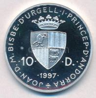 Andorra 1995. 10D Ag "Nőstény róka" T:PP fo. 
Andorra 1995. 10 Diners Ag "Vixen&quot...