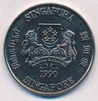 Szingapúr 1990. 10D Ni A ló éve T:1 Singapore 1990. 10 Dollars Ni Year of the Horse C:UNC Krause KM#75