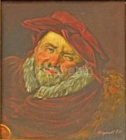 Reinprecht Károly (1903-?): Férfi portré. Olaj, vászon, jelzett, keretben, 41×29 cm