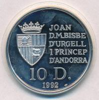 Andorra 1992. 10D Ag "Barnamedve és bocsa" T:PP ujjlenyomat 
Andorra 1992. 10 Diners Ag &...