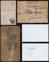 5 db különféle katonai fotó, köztük keményhátú és modern előhívások is, hátuljukon feliratozva, külö...