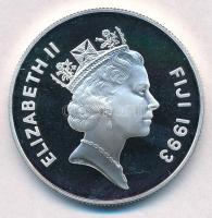 Fidzsi 1993. 5D Ag "Védjük a világunkat / Zátonyikócsag" T:PP 
Fiji 1993. 5 Dollars Ag &q...