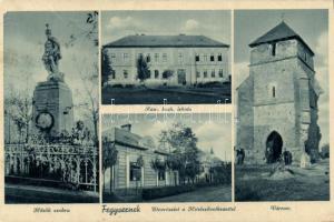 Fegyvernek katonai emlékművel (Rb)