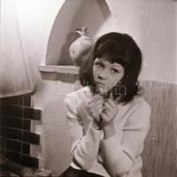 1967 Almási Éva színésznő és manökenről készült felvétel sorozat, Kotnyek Antal (1921-1990) budapest...