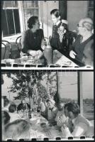 1956 Nagy Imre (1896-1958) politikus, miniszterelnök látogatása a balatonfelvidéki borvidéken, vinta...