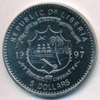 Libéria 1997. 5$ Cu-Ni "Jegesmedve" T:1-(PP) 
Liberia 1997. 5 Dollars Cu-Ni "Polar B...