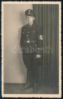 1939 Német SS Totenkopf katona fotója / SS soldier photo, 13x8 cm