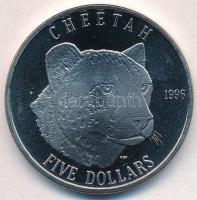 Marshall-szigetek 1996. 5$ Cu-Ni Gepárd T:1 Marshall Islands 1996. 5 Dollars Cu-Ni Cheetah C:UNC Krause KM#345