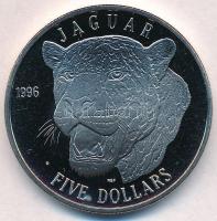 Marshall-szigetek 1996. 5$ Cu-Ni Jaguár T:1 Marshall Islands 1996. 5 Dollars Cu-Ni Jaguar C:UNC Krause KM#346