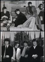 cca 1967 Beatles együttes, Fekete György (1904-1990) budapesti fényképész gyűjtéséből, 2 db mai nagyítás, 10x15 cm