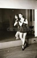 cca 1840 Balettművész, 6 db szabadon felhasználható, vintage negatív, 36x24 mm