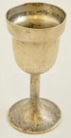 cca 1905-1923 Országház Kávéház feliratú alpakka kehely, d: 6 cm, m: 12,5 cm