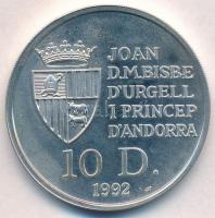 Andorra 1992. 10D Ag "Zerge" T:1-(PP)
Andorra 1992. 10 Diners Ag "Chamois" C:AU...