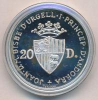 Andorra 1984. 20D Ag "Kőszáli kecske" T:PP fo.
Andorra 1984. 20 Diners Ag "Ibex&quot...