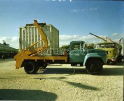 Teherautók tétele, 5 db szabadon felhasználható vintage negatív + 1 db vintage fotó, 6x6 cm és 9x12 ...