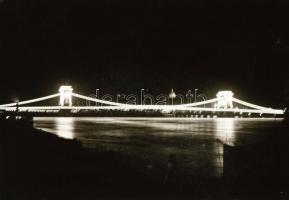 cca 1944 Budapest éjszaka, 7 db szabadon felhasználható vintage negatív, 6x6 cm és 6x9 cm