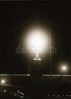 cca 1944 Budapest éjszaka, 7 db szabadon felhasználható vintage negatív, 6x6 cm és 6x9 cm