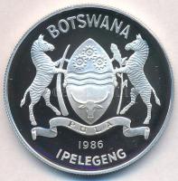 Botswana 1986. 2P Ag "Zambézi kócsag" T:PP
Botswana 1986. 2 Pula Ag "Slaty Egret&quo...