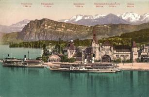 41 db RÉGI használatlan svájci városképes lap / 41 pre-1945 unused Swiss town-view postcards