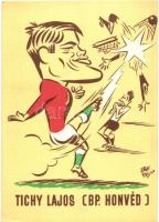 1966 Tichy Lajos, Bp. Honvéd labdarúgó játékosa. Sportpropaganda VIII. Atlétikai EB / Hungarian football player s: Szepes Béla