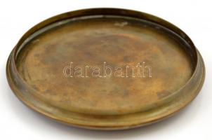 cca 1900 Oklevél (címereslevél) függőpecsét tartójának magyar királyi címert ábrázoló fedele. d: 10 ...