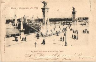 1900 Paris, Exposition Universelle, Le Ponte Alexandre III, Petit Palais / bridge, palace (EK)