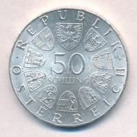 Ausztria 1974. 50Sch Ag "125 éves az osztrák csendőrség" T:1- Austria 1974. 50 Schilling A...