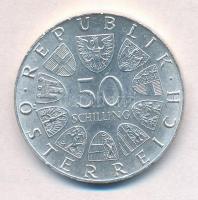 Ausztria 1974. 50Sch Ag "1200 éves a Salzburgi Dóm" T:1-,2  Austria 1974. 50 Schilling Ag ...