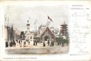 1900 Paris, Exposition Universelle, Les pavillions de la Navigation de Commerce / Pavillions of the Navigation of Commerce