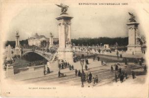1900 Paris, Exposition Universelle. Le pont Alexandre III / bridge (Rb)