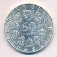 Ausztria 1974. 50Sch Ag "50 éves az osztrák rádió" T:1- Austria 1974. 50 Schilling Ag &quo...